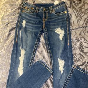 True religion ripped jeans